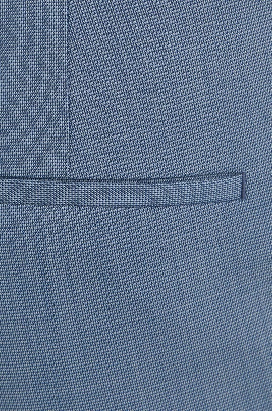 Calvin Klein spodnie z domieszką wełny niebieski K10K112579