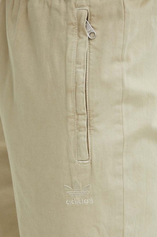 adidas Originals spodnie bawełniane zielony IS1722