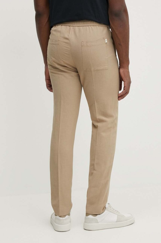 Одяг Штани з домішкою льону Liu Jo M124P303JOGGLINEN коричневий