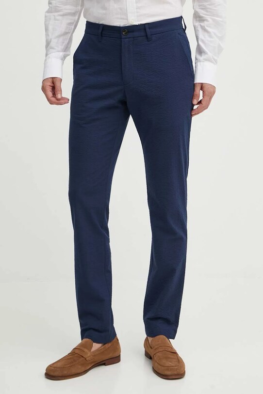 Παντελόνι Michael Kors με ελαστάν σκούρο μπλε CS4301KDQR