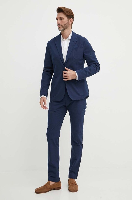 Παντελόνι Michael Kors CS4301KDQR σκούρο μπλε SS24