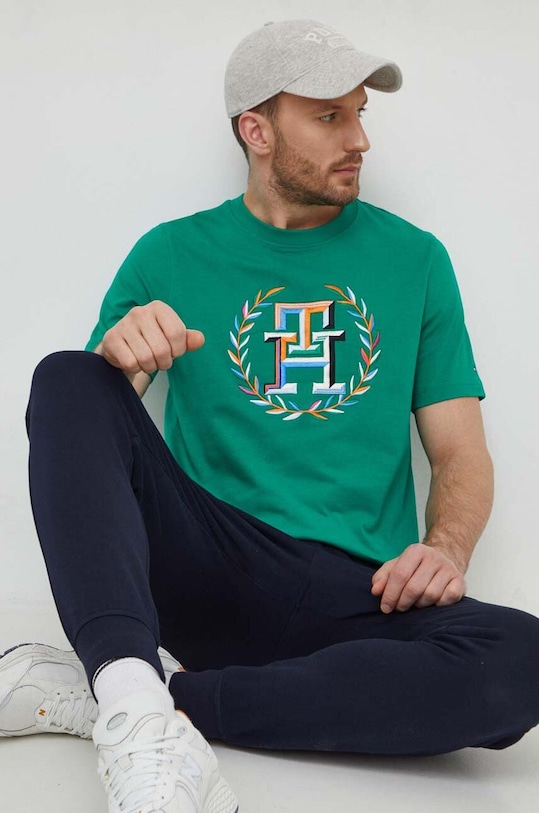 Παντελόνι φόρμας Tommy Hilfiger MW0MW36142 σκούρο μπλε SS24