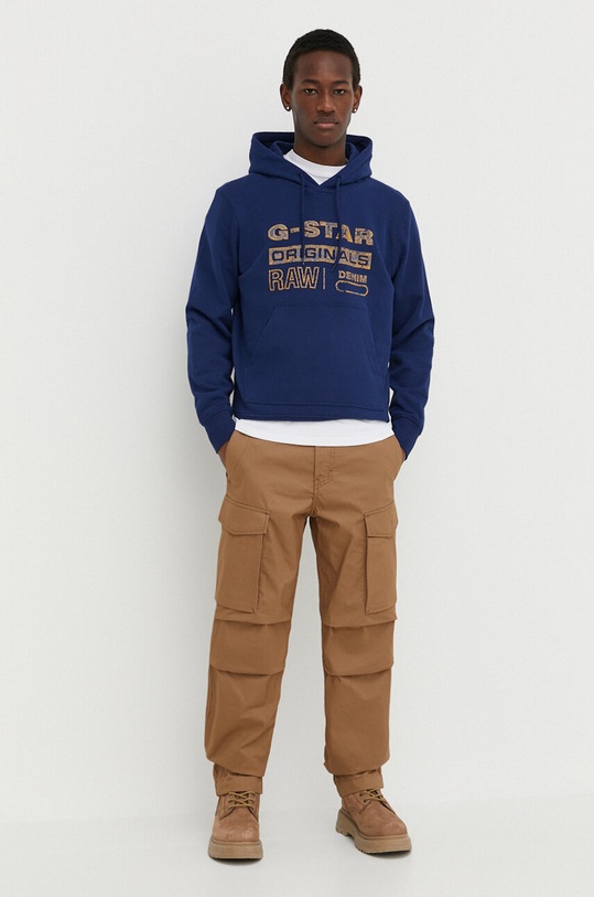 G-Star pantaloni de bumbac D24309.D387 bej SS24