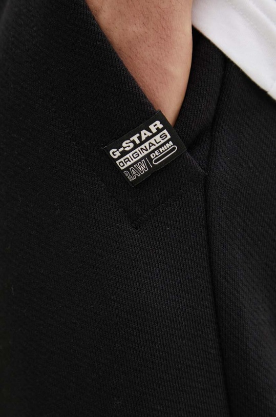 G-Star spodnie dresowe bawełniane czarny D24768.D395