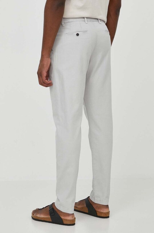 Abbigliamento Tommy Hilfiger pantaloni in lino misto MW0MW33914 grigio