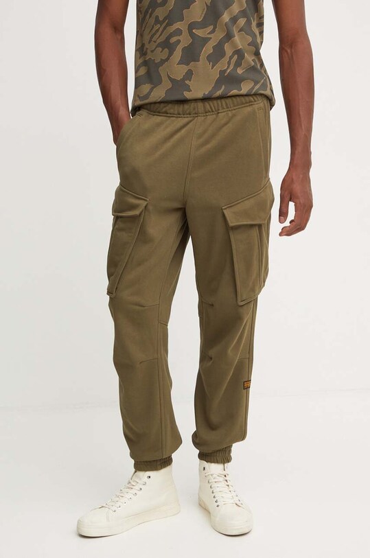 G-Star pantaloni de trening tricotaj verde D24964.D566