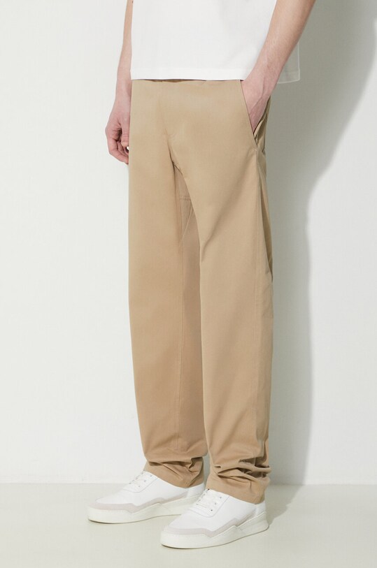 A.P.C. pantaloni in cotone Pantalon Chuck beige COGEW.H08408.BAA