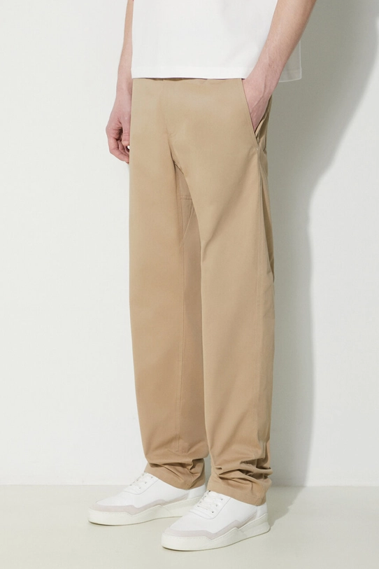 A.P.C. pantaloni in cotone Pantalon Chuck beige COGEW.H08408.BAA