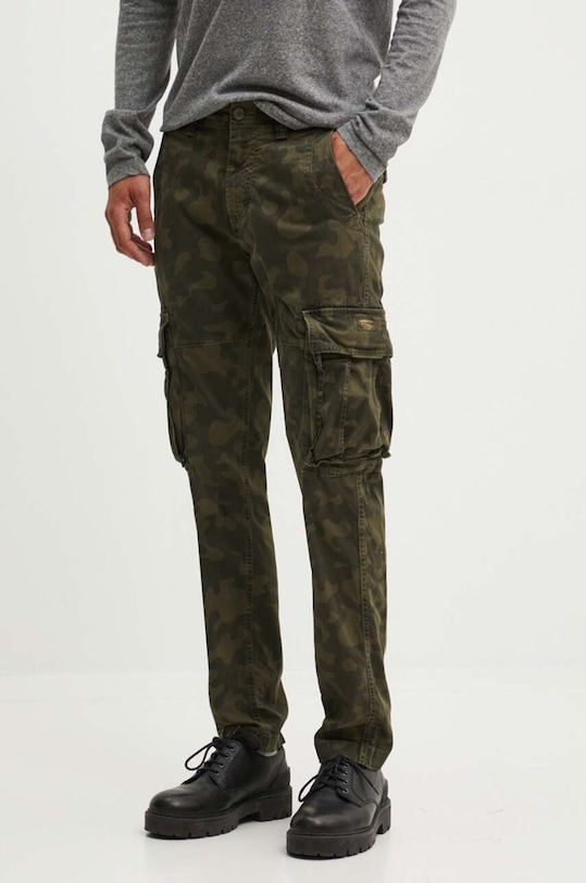 Kalhoty Superdry látka zelená M7011132A.D4Z