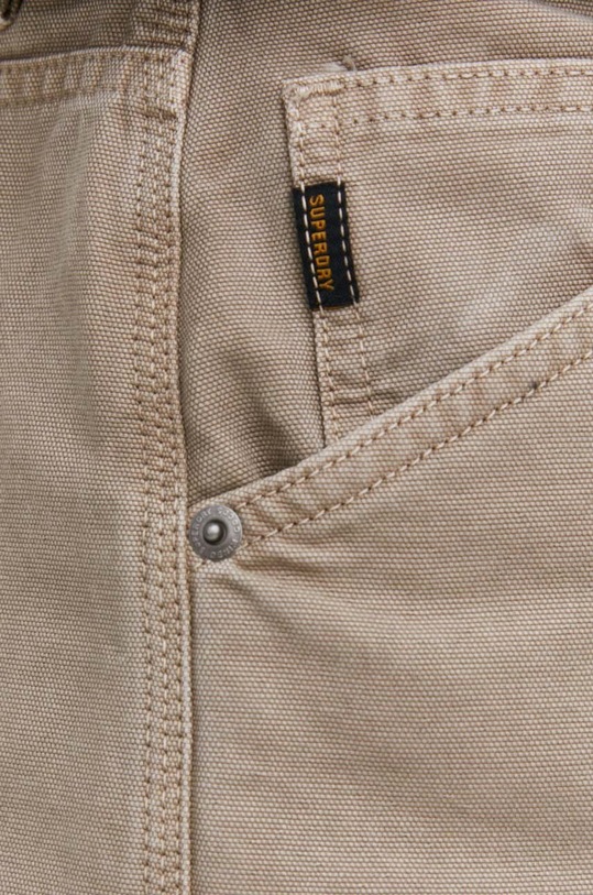 Superdry spodnie bawełniane beżowy M7011310A.2IB