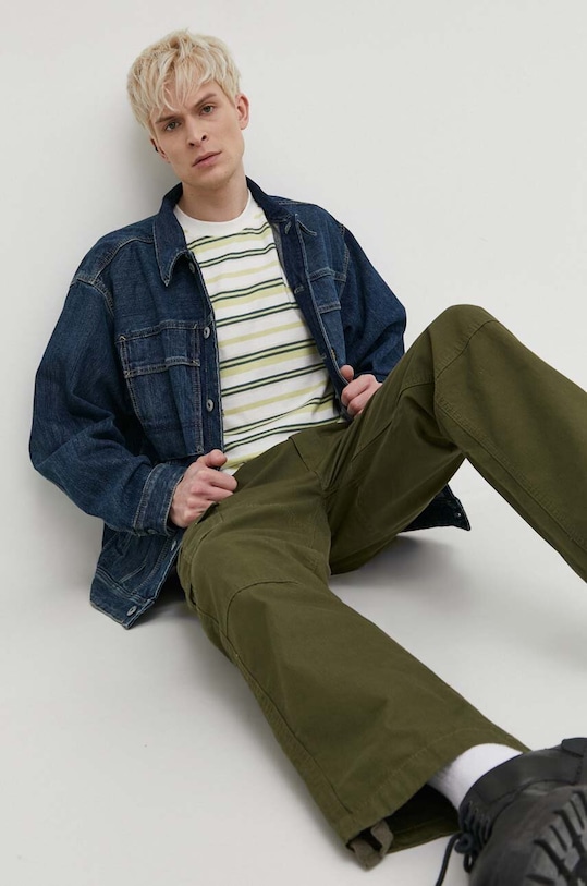 Dickies pantaloni de bumbac EAGLE BEND DK0A4X9X verde SS24