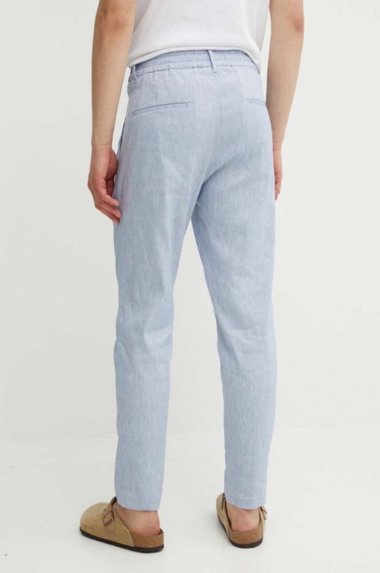 Odzież Drykorn spodnie lniane CHASY 40393.126014 niebieski