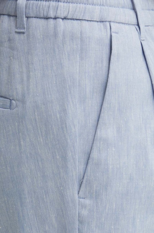 Drykorn spodnie lniane CHASY niebieski 40393.126014
