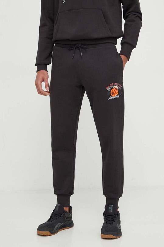 Puma pantaloni de trening tricotaj negru 624813