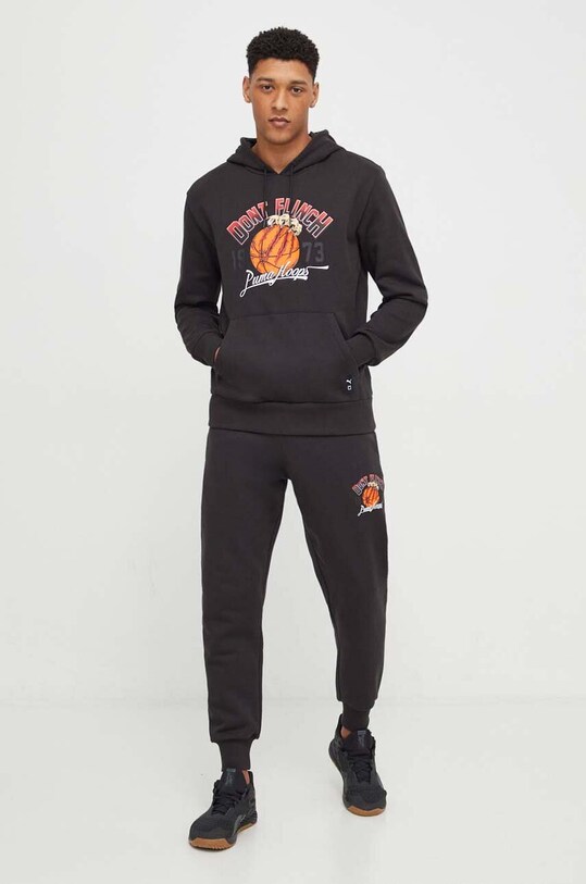 Puma pantaloni de trening 624813 negru SS24