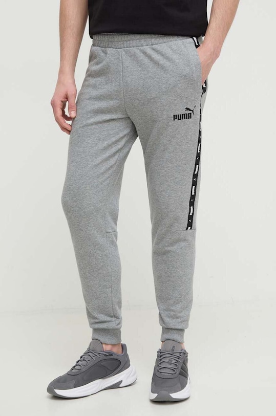 Puma pantaloni de trening print gri 847388