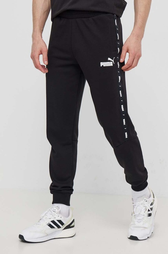 Puma pantaloni de trening 847388 negru SS24