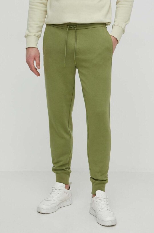 Спортивные штаны Calvin Klein Jeans трикотаж зелёный J30J325494