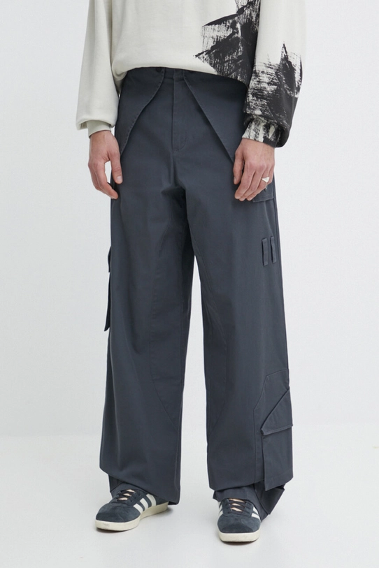 A-COLD-WALL* spodnie Overlay Cargo Pant z elastanem szary ACWMB276