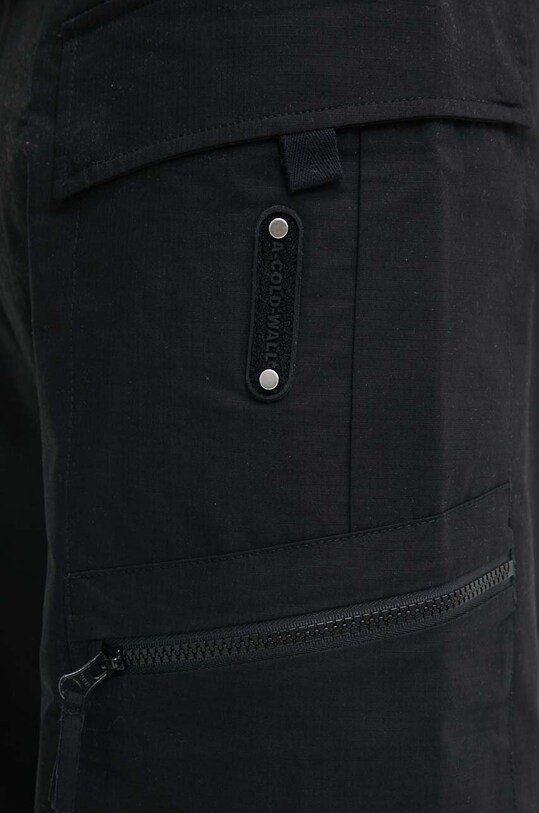 Хлопковые брюки A-COLD-WALL* Static Zip Pant ACWMB278C чёрный