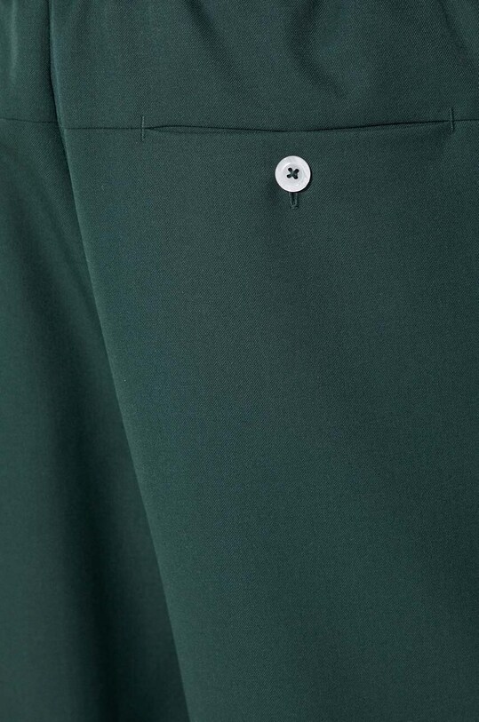 Штани з домішкою вовни Drôle de Monsieur Le Pantalon Cropped D.BP154.PL127.FGN зелений