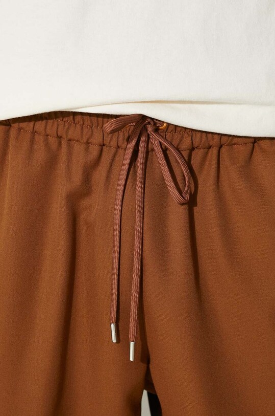 Брюки с примесью шерсти Drôle de Monsieur Le Pantalon Droit D.BP152.PL127.WHY коричневый