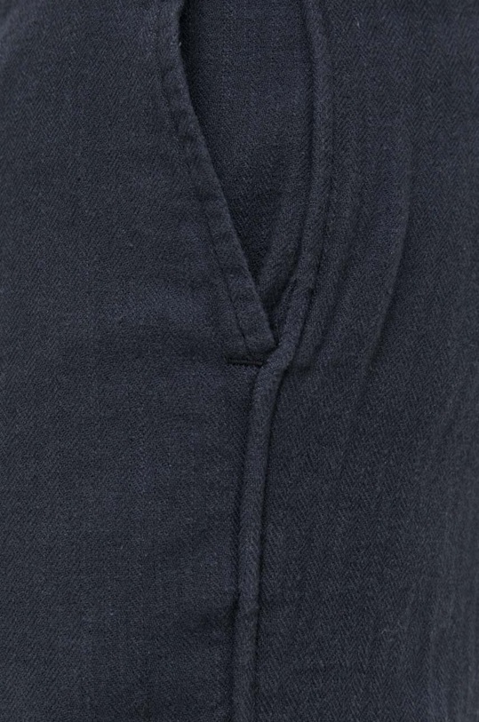 Abercrombie & Fitch nadrág vászonkeverékből fekete KI130.4018.902