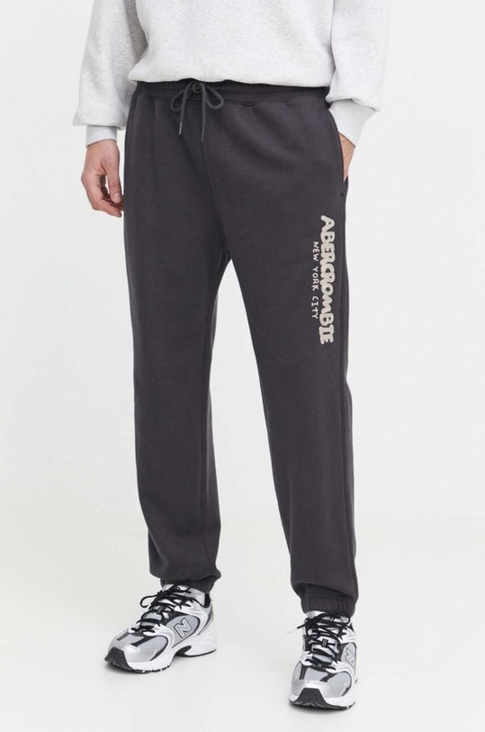 Abercrombie & Fitch spodnie dresowe dzianina czarny KI134.4012.950