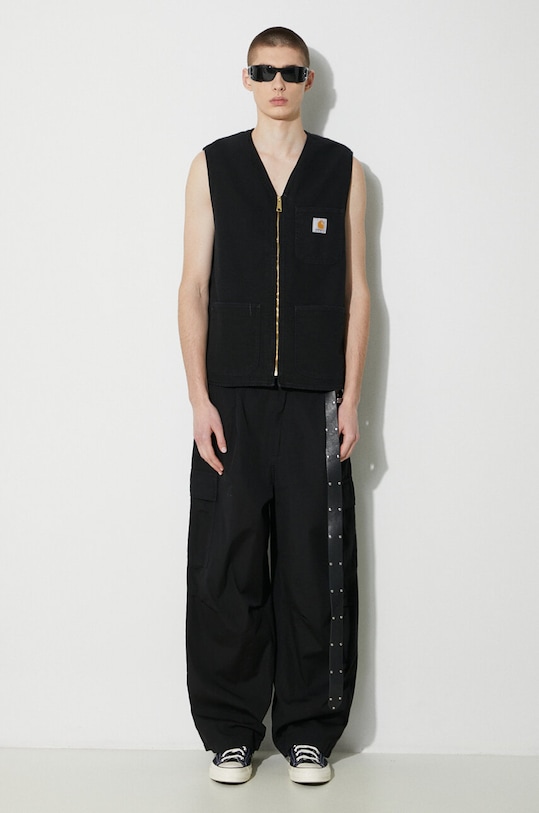 Carhartt WIP spodnie bawełniane Cole Cargo Pant I030477.8902 czarny SS24