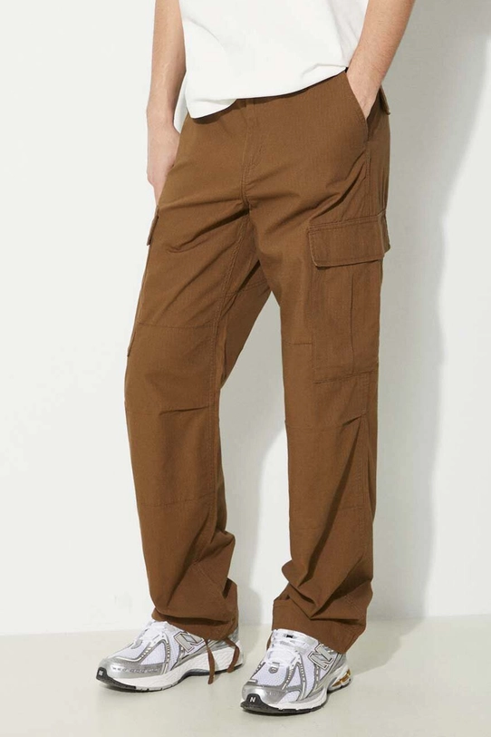 Carhartt WIP cotton trousers Regular Cargo Pant brown I032467.1ZD02