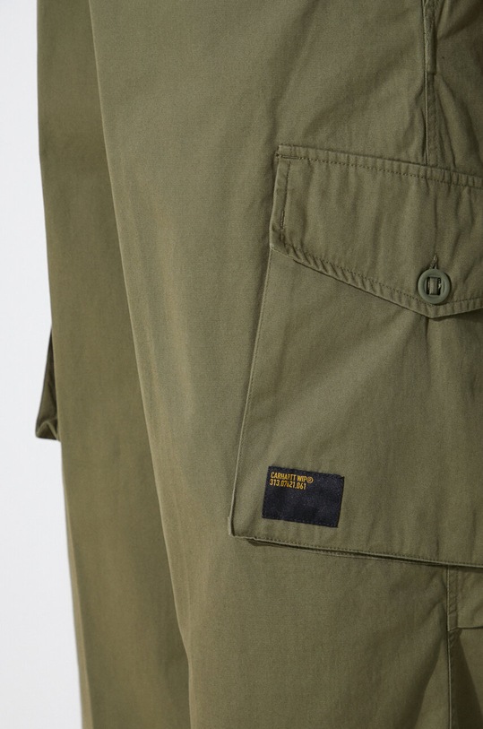 Carhartt WIP pantaloni in cotone Unity I032983.1YS4G verde