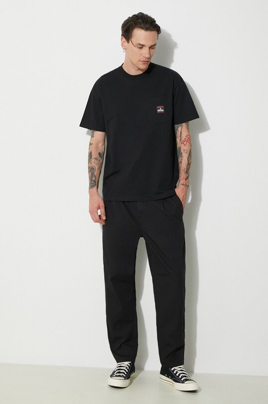 Carhartt WIP cotton trousers Abbott Pant I033126.8902 black SS24