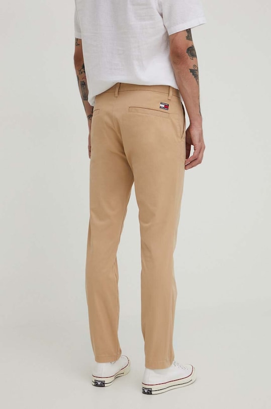 Odzież Tommy Jeans spodnie DM0DM19166 beżowy
