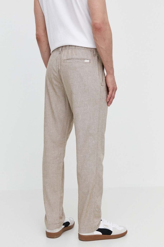 Ρούχα Παντελόνι με λινό μείγμα Hollister Co. KI330.4024.475 μπεζ