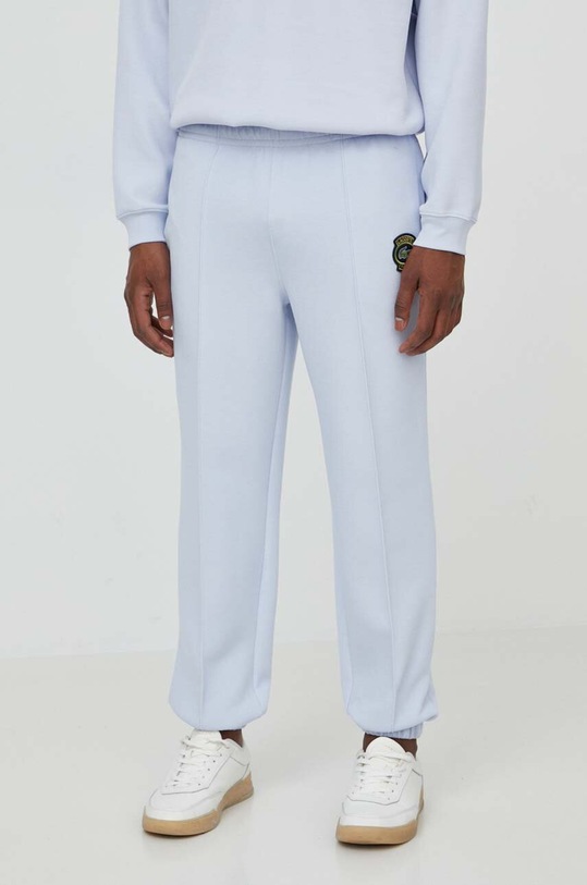 Παντελόνι φόρμας Lacoste με ελαστάν μπλε XH7441