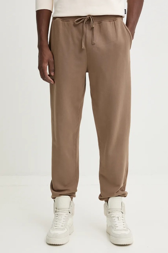 Herschel pantaloni de trening din bumbac bumbac maro 50333.02001