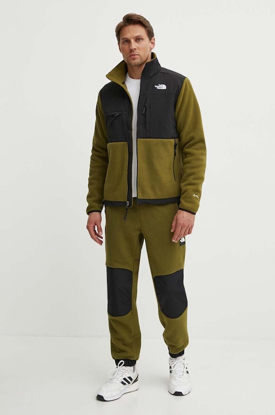 The North Face spodnie dresowe M Fleeski Y2K Pant NF0A879MPIB1 zielony SS24