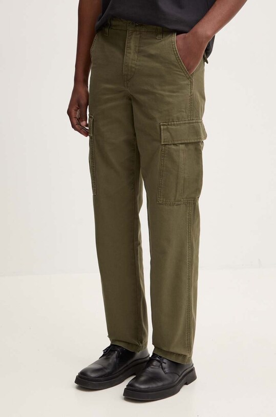 Levi's spodnie bawełna zielony A7364