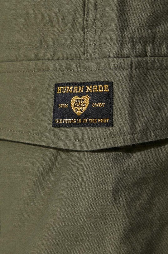 Human Made cotton trousers Military Easy Pants HM27PT002 green