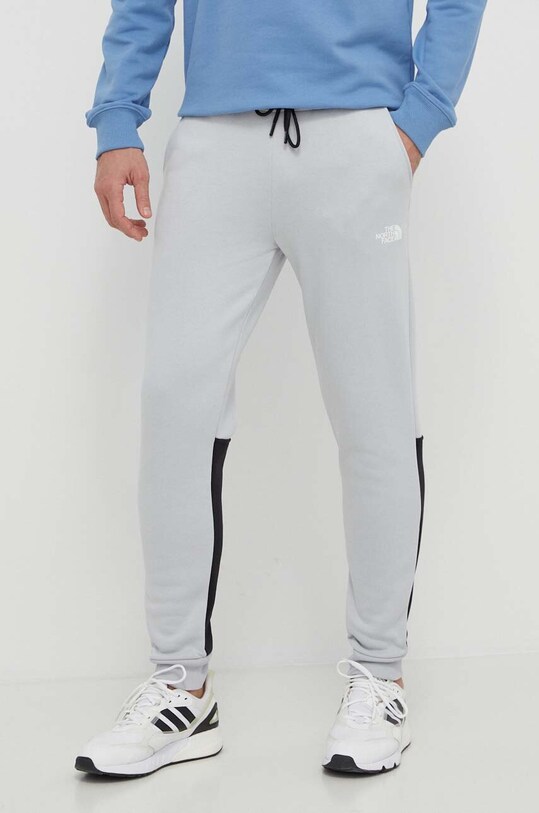 The North Face pantaloni de trening tricotaj gri NF0A87DQA0M1