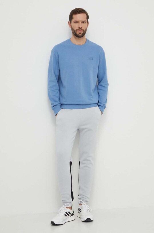 The North Face pantaloni de trening NF0A87DQA0M1 gri SS24
