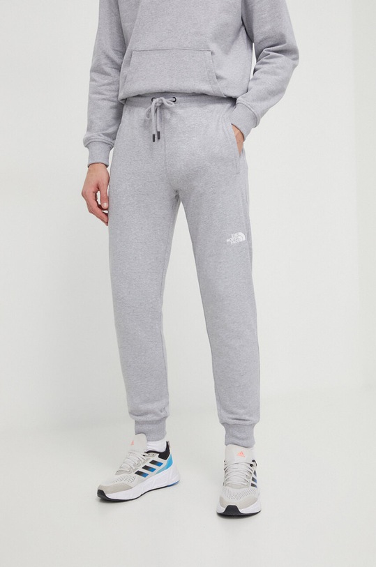 The North Face pantaloni de trening tricotaj gri NF0A4SVQDYX1