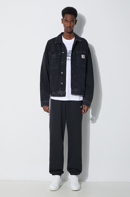 New Balance spodnie dresowe Essentials French Terry Jogger MP41519BK czarny AW25