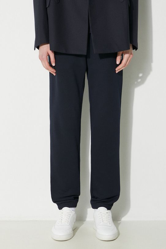 Βαμβακερό παντελόνι Fred Perry Loopback Sweatpant βαμβάκι σκούρο μπλε T5505.608