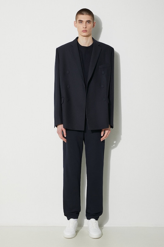 Fred Perry pantaloni da jogging in cotone Loopback Sweatpant T5505.608 blu navy AA00