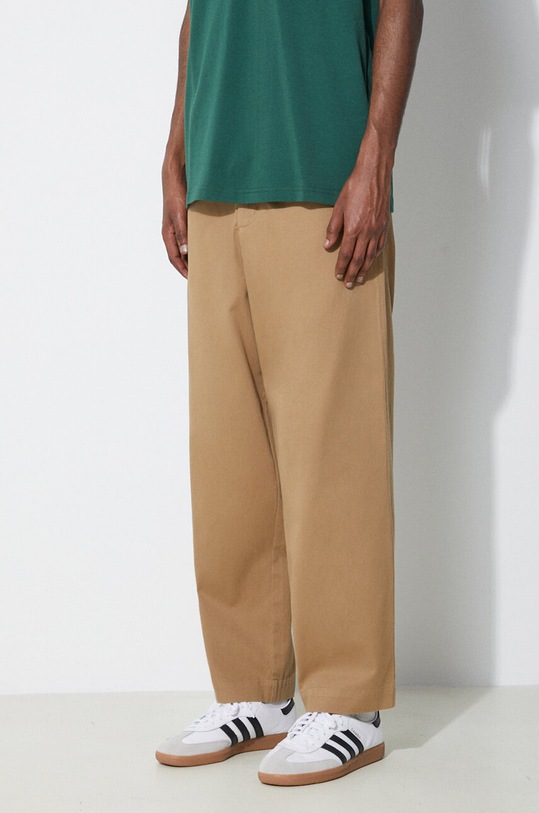 Памучен панталон Fred Perry Straight Leg Twill Trouser бежов T6530.363