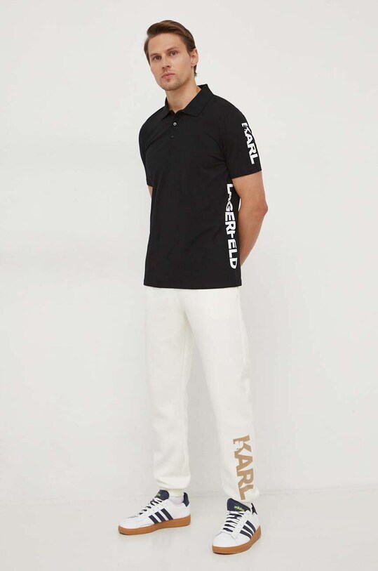 Спортивні штани Karl Lagerfeld 241M2101 бежевий SS24