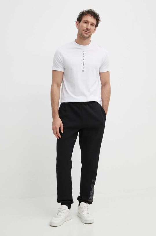 Karl Lagerfeld spodnie dresowe 241M2101 czarny SS24