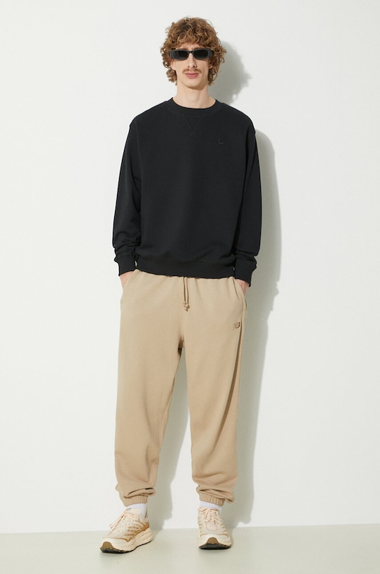 New Balance pantaloni da jogging in cotone MP41508SOT beige SS24