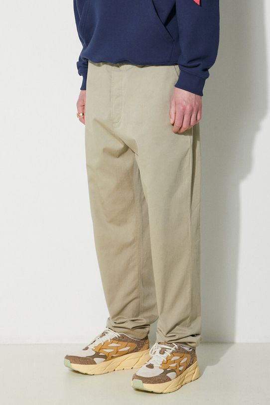 Universal Works spodnie bawełniane Military Chino beżowy 120.STONE
